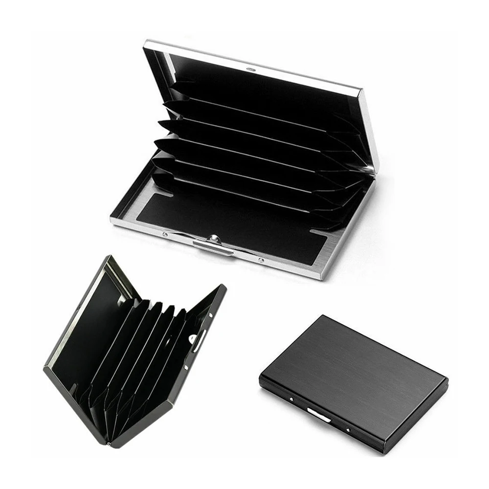 Men Slim Fashion Stainless Steel for Multi-function 2 Colors Holder Travel Wallet Storage Bags Card Case Box Case Credit Card ID
Men Slim Fashion Stainless Steel for Multi-function 2 Colors Holder Travel Wallet Storage Bags Card Case Box Case Credit Card ID
