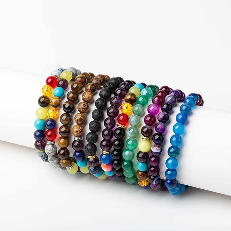 Meajoe 8mm Seven Chakra Yoga Bracelets 11 Models Available Round Chain Beads Bracelets Jewelry For Women Friend Gift
Meajoe 8mm Seven Chakra Yoga Bracelets 11 Models Available Round Chain Beads Bracelets Jewelry For Women Friend Gift