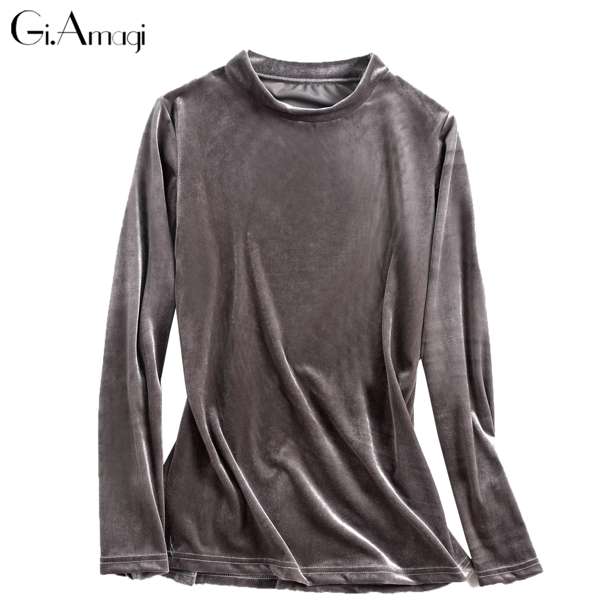 Velvet Half-high Neck Long Sleeve T-shirt 2017 Autumn Winter Women's Warm T Shirt Women Tops Tee Ladies Slim Tee Shirts
Velvet Half-high Neck Long Sleeve T-shirt 2017 Autumn Winter Women's Warm T Shirt Women Tops Tee Ladies Slim Tee Shirts