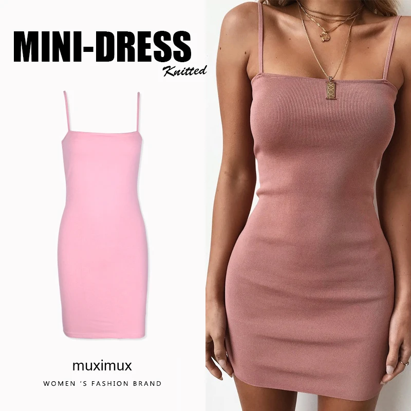 2018 Newin Summer Women Dresses Autumn Sexy Sundress Bodycon Spaghetti Strap Mini Knitted Dress For Women Femme Vestido
2018 Newin Summer Women Dresses Autumn Sexy Sundress Bodycon Spaghetti Strap Mini Knitted Dress For Women Femme Vestido