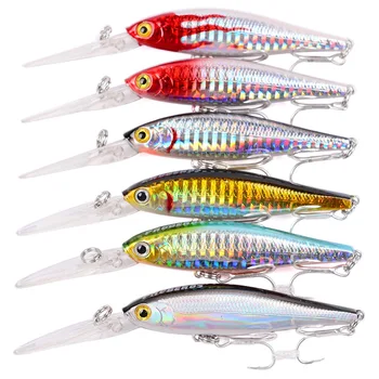 Fishing Lure Trout Wobbler Minnow Fake Fish Hard Plastic Fishing Bait 11.5cm 9.5g 1-3m 6pcs Fly Carp Fishing
Fishing Lure Trout Wobbler Minnow Fake Fish Hard Plastic Fishing Bait 11.5cm 9.5g 1-3m 6pcs Fly Carp Fishing