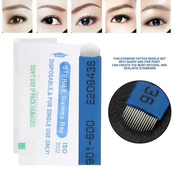 50pcs Disposable Microblading Tattoo Needle Blades Semipermanent Eyebrow Manual Tattoo Tool 16 Pins 18 Pins For Tattoo Pen
50pcs Disposable Microblading Tattoo Needle Blades Semipermanent Eyebrow Manual Tattoo Tool 16 Pins 18 Pins For Tattoo Pen