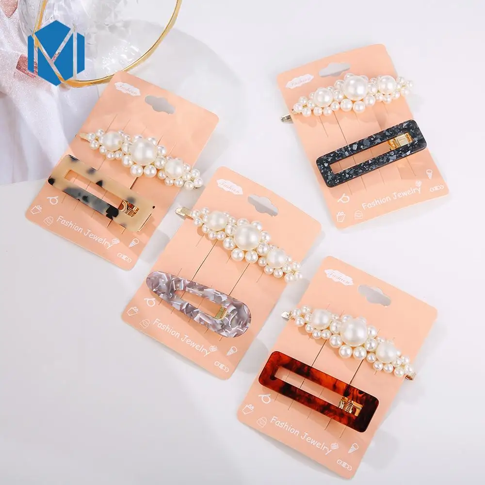 2Pcs/Set Fashion Hair Clips For Women Acrylic Rectangle Hairpin Women Pearl Barrettes Headwear Hair Accessories
2Pcs/Set Fashion Hair Clips For Women Acrylic Rectangle Hairpin Women Pearl Barrettes Headwear Hair Accessories