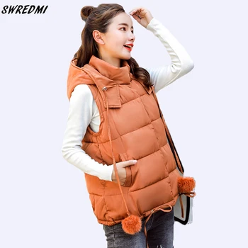 Winter Vest Women 2020 New Slim Casual Thicken Sleeveless Jackets Down Cotton Warm Autumn Vest Hooded Tops Waistcoat SWREDMI
Winter Vest Women 2020 New Slim Casual Thicken Sleeveless Jackets Down Cotton Warm Autumn Vest Hooded Tops Waistcoat SWREDMI