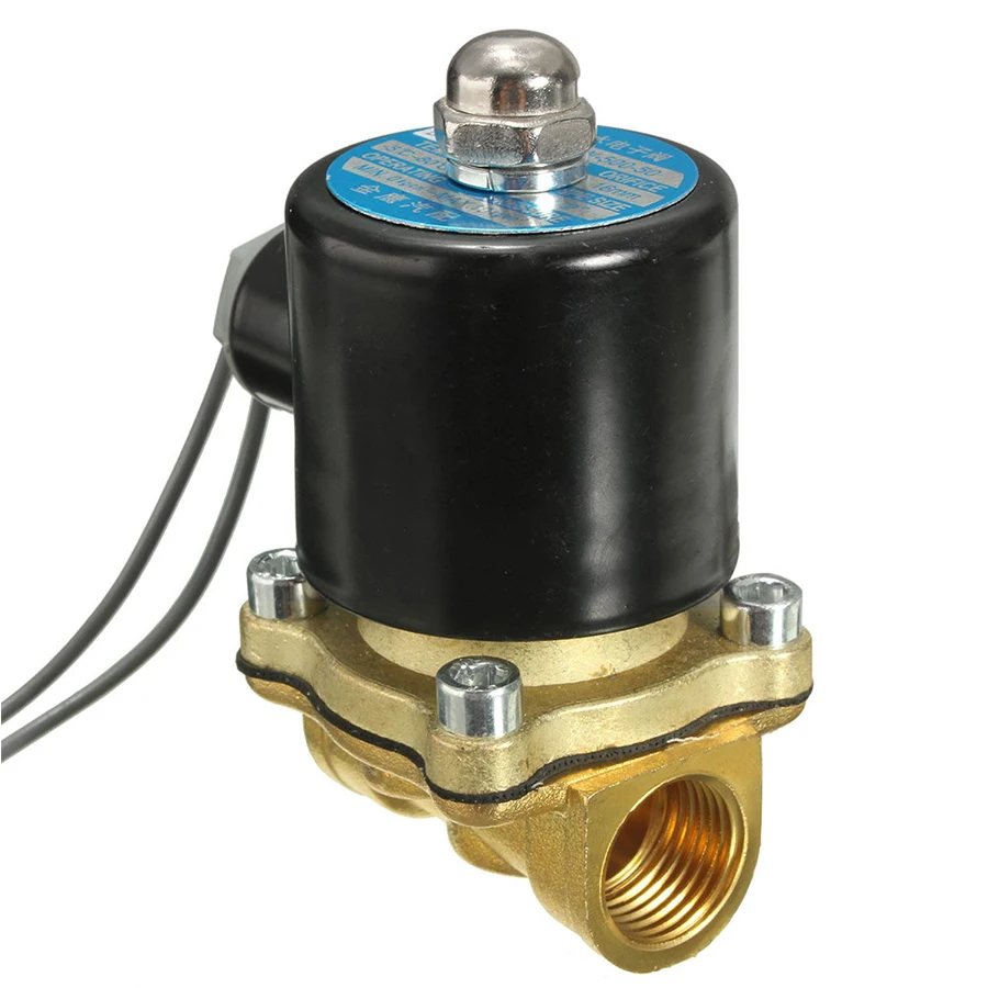 DC 12V 1/2'' NPT Inlet Electric Solenoid Water Air Valve Gas NPT Brass For Water Air Gas Low Viscosity Fluids
DC 12V 1/2'' NPT Inlet Electric Solenoid Water Air Valve Gas NPT Brass For Water Air Gas Low Viscosity Fluids