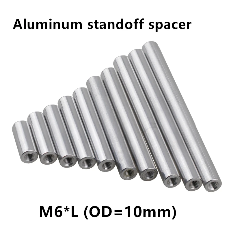5pcs M6 Aluminum Post rods M5*10/12/15/20/25/30/35/37/40/45/50/60/70/80/90/100mm Aluminum Round Standoff Spacer Studs D=10mm
5pcs M6 Aluminum Post rods M5*10/12/15/20/25/30/35/37/40/45/50/60/70/80/90/100mm Aluminum Round Standoff Spacer Studs D=10mm