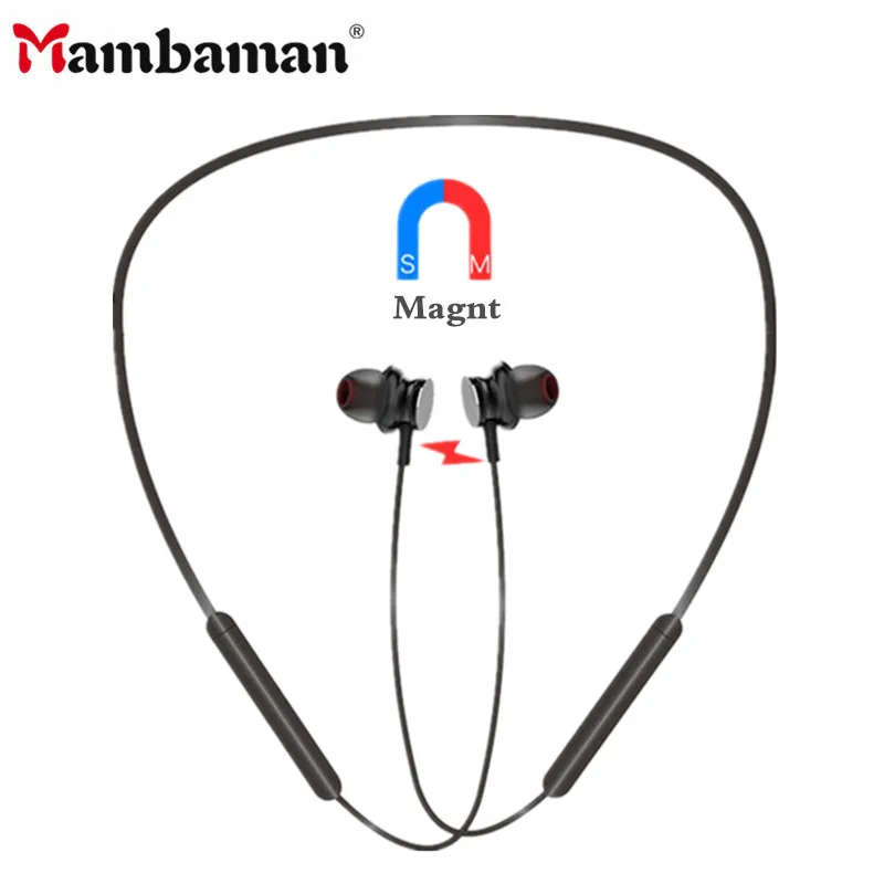 Mambaman T1 Neckband Bluetooth Earphone with Mic IPX4 Waterproof Sports Wireless earpiece Bluetooth for phone iPhone xiaomi
Mambaman T1 Neckband Bluetooth Earphone with Mic IPX4 Waterproof Sports Wireless earpiece Bluetooth for phone iPhone xiaomi