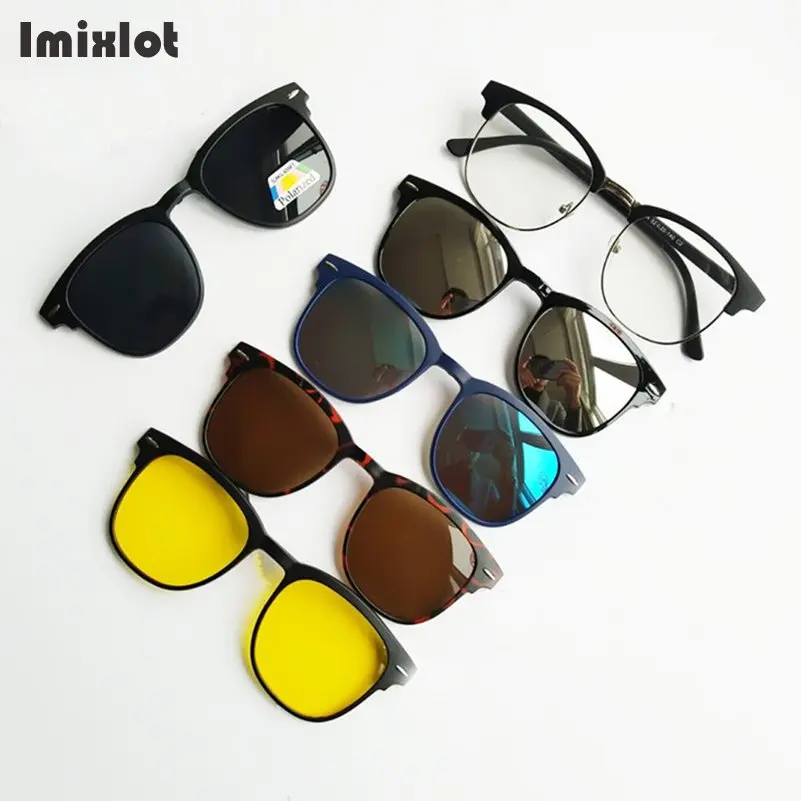 Imixlot Magnet Sunglasses Clip on Eyeglasses Magnetic Sunglasses Lens Polarized Brand Designer Myopia Sun Glasses Glasses Frame
Imixlot Magnet Sunglasses Clip on Eyeglasses Magnetic Sunglasses Lens Polarized Brand Designer Myopia Sun Glasses Glasses Frame