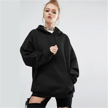 2018 explosion models autumn and winter promotion new loose solid color hooded bat sleeve pullover women's clothing G18
2018 explosion models autumn and winter promotion new loose solid color hooded bat sleeve pullover women's clothing G18