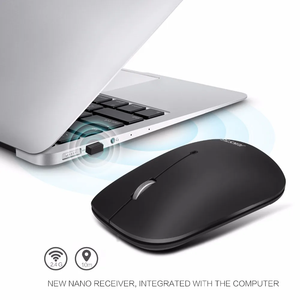 JUKSTG Portable Silent Wireless Mouse with Nano USB Receiver 2.4G Slim 1600 DPI 3 Buttons Wireless Mice for PC,Laptop
JUKSTG Portable Silent Wireless Mouse with Nano USB Receiver 2.4G Slim 1600 DPI 3 Buttons Wireless Mice for PC,Laptop