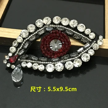 eye rhinestone beaded patches embroidered sew on patches for clothing parches parche termoadhesivos para ropa
eye rhinestone beaded patches embroidered sew on patches for clothing parches parche termoadhesivos para ropa
