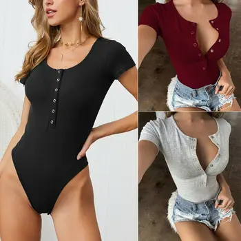 2019 Newest hot Women Sexy Sheath Jumpsuit Bodycon Bodysuit Leotard Top Romper Button Sleeve Bodysuit
2019 Newest hot Women Sexy Sheath Jumpsuit Bodycon Bodysuit Leotard Top Romper Button Sleeve Bodysuit