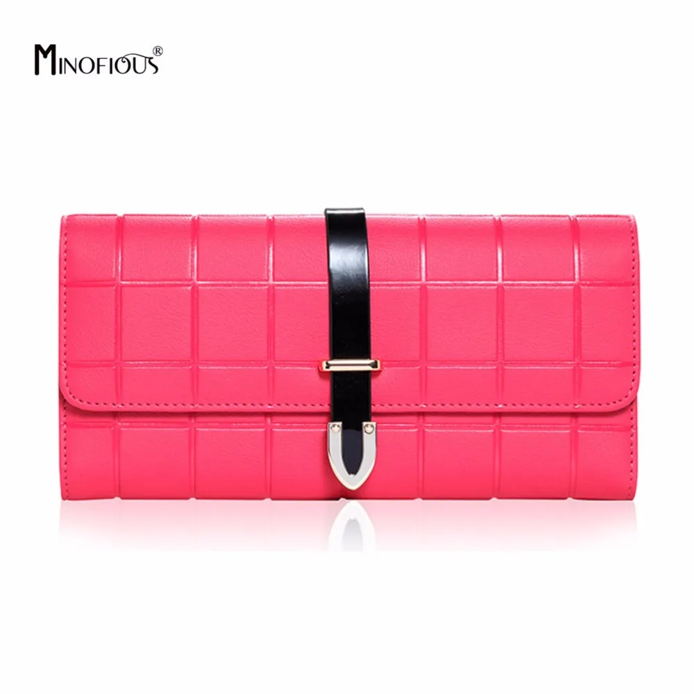 MINOFIOUS Genuine Leather High Quality Long women Wallets Fashion Multifunctional Purse Diamond Design Clutch Bag Hasp Wallet
MINOFIOUS Genuine Leather High Quality Long women Wallets Fashion Multifunctional Purse Diamond Design Clutch Bag Hasp Wallet