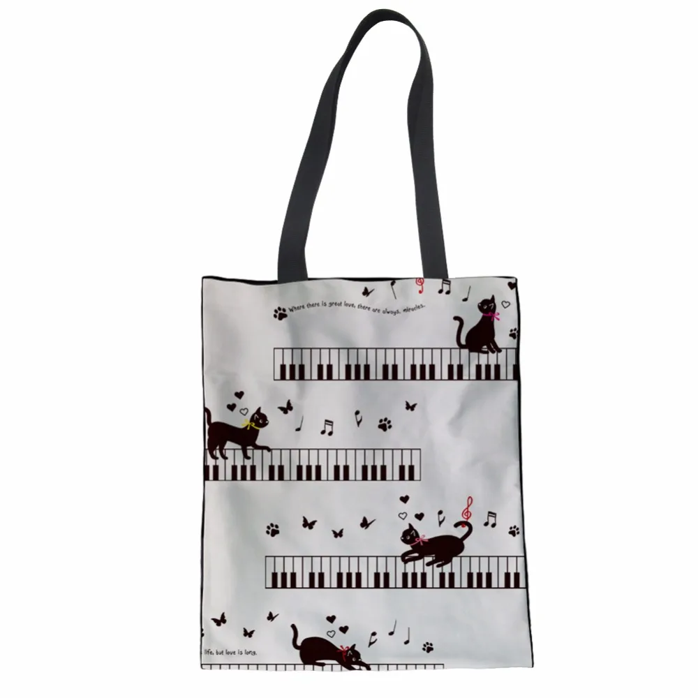 NOISYDESIGNS Music Cats Theme Printed Canvas Shoulder Bag Female Large Capacity Handbag Female Shopping Bag Summer Beach Bag
NOISYDESIGNS Music Cats Theme Printed Canvas Shoulder Bag Female Large Capacity Handbag Female Shopping Bag Summer Beach Bag
