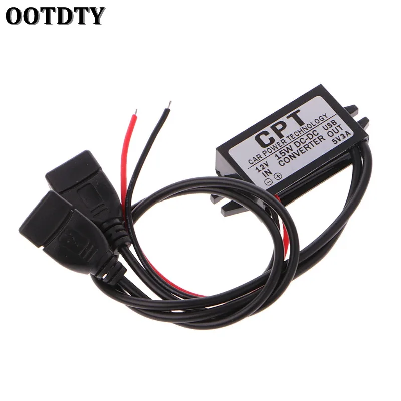 OOTDTY DC Converter 12V To 5V 3A Double 2 USB To Auto Power Regulator Voltage Step Down
OOTDTY DC Converter 12V To 5V 3A Double 2 USB To Auto Power Regulator Voltage Step Down