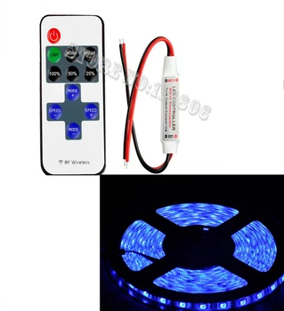 5050 Blue 150 LEDs 5M/Roll WaterProof Flexible LED Strip Light + Single Color LED Strip MIMI 10key RF Remote Dimmer Controller
5050 Blue 150 LEDs 5M/Roll WaterProof Flexible LED Strip Light + Single Color LED Strip MIMI 10key RF Remote Dimmer Controller