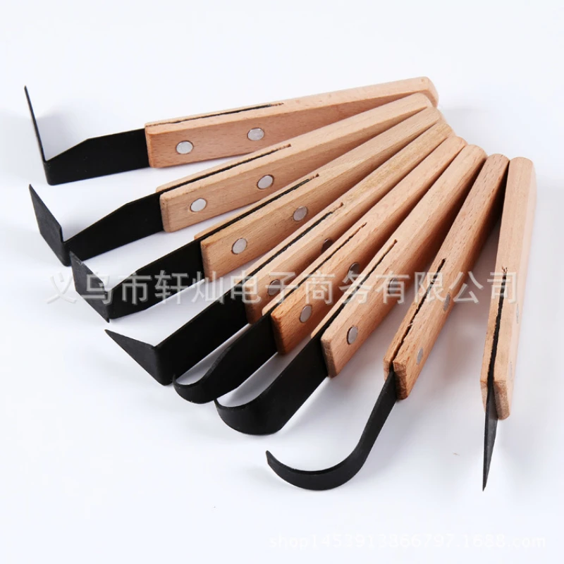 Wooden handle trimming 8 sets of various cutter head modeling tools trimming tools pottery carving
Wooden handle trimming 8 sets of various cutter head modeling tools trimming tools pottery carving