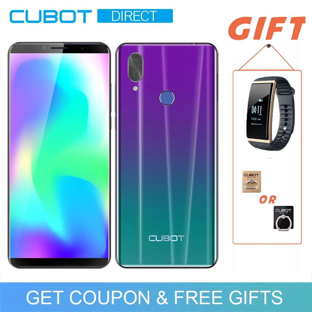 

Cubot X19 Helio P23 Octa-Core Smartphone Dual Camera 16MP 5.93" 2160*1080 FHD+ Face ID 4000mAh Big Battery 4GB+64GB Celular