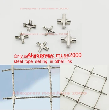 304 steel rope cross clamp clip buckle Window net wire holder net assembly protective DIY safty net home garden net steel safe
304 steel rope cross clamp clip buckle Window net wire holder net assembly protective DIY safty net home garden net steel safe