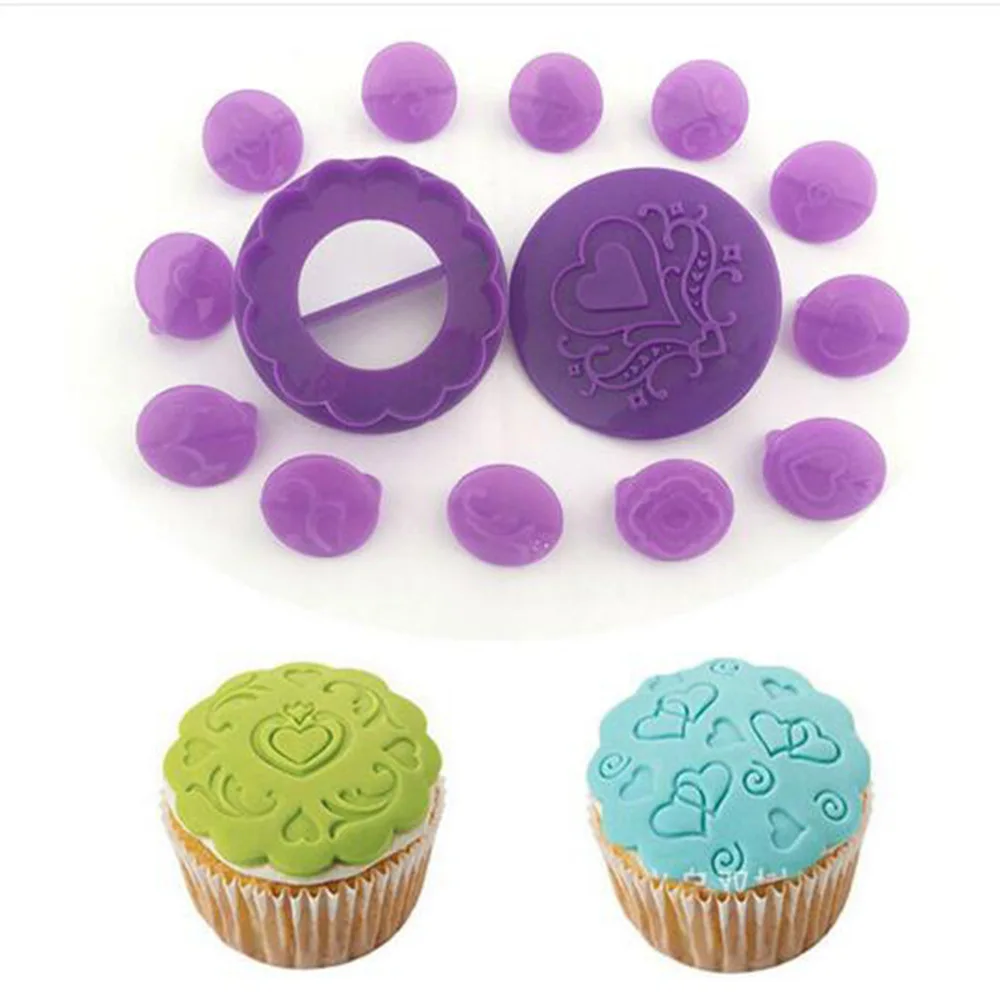 Luyou 14pc/set Fondant Cake Decorating Moulds Round Heart Flower Shape DIY Mold Embossing Cutter Cake Decoration Tools FM1704
Luyou 14pc/set Fondant Cake Decorating Moulds Round Heart Flower Shape DIY Mold Embossing Cutter Cake Decoration Tools FM1704
