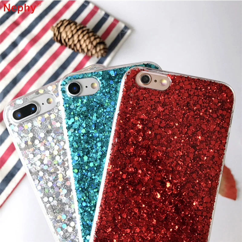 

Shine Silicone gel Soft Case for iPhone 6 s 6S 7 8 Plus iPhone XS MAX XR X 5 5S 5SE 6Plus 7Plus 8Plus 360 Cell Phone Back Cover