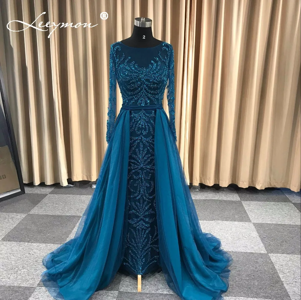 Turquois Mermaid Elegant Long Evening Dress Beaded Sequined Full Sleeves Evening Gown robe de soiree longue 2019 Long Prom Dress
Turquois Mermaid Elegant Long Evening Dress Beaded Sequined Full Sleeves Evening Gown robe de soiree longue 2019 Long Prom Dress