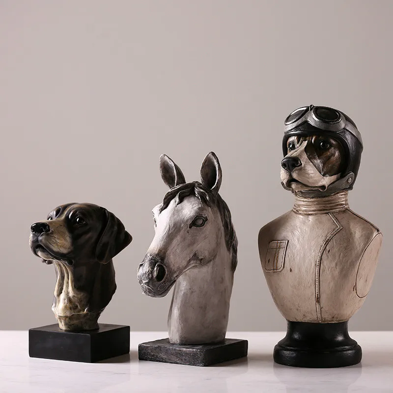 2017 The New European Style Of The Ancient Dogs Can Bust Resin Decoration Horse Head Home Decoration Accessories Gift
2017 The New European Style Of The Ancient Dogs Can Bust Resin Decoration Horse Head Home Decoration Accessories Gift