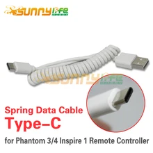 Phantom 4 3 Inspire 1 Remote Controller Use Type-C Data Cable Phantom4 Phone Pad USB Spring Scalable Data Cable