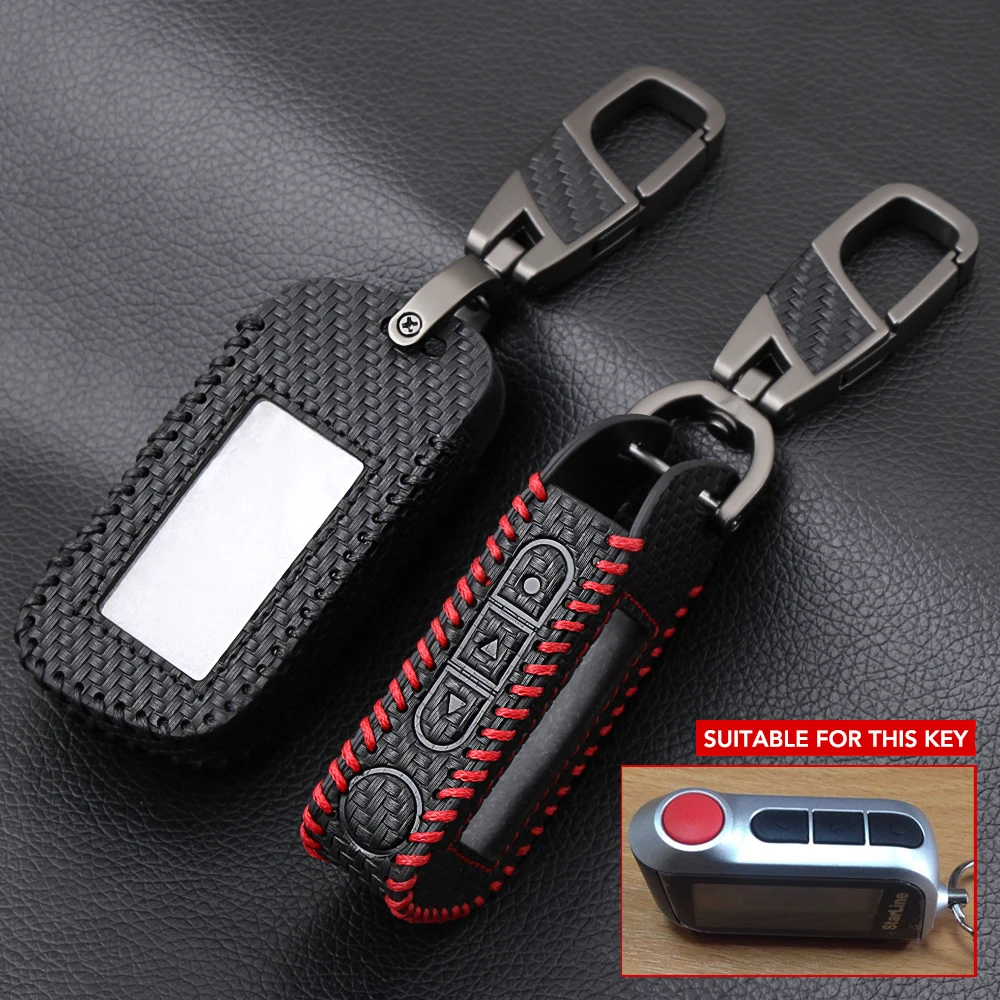 Carbon Fiber Style Leather Exquisite Case Cover For Car Alarm Remote Controller for Starline A93 A63 A39 3 buttons protect shell
Carbon Fiber Style Leather Exquisite Case Cover For Car Alarm Remote Controller for Starline A93 A63 A39 3 buttons protect shell