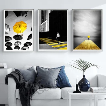Art Wall Modern Black and White poster Abstract Canvas Painting Yellow Oil Pictures Prints for Living Room Home Decor No Frame
Art Wall Modern Black and White poster Abstract Canvas Painting Yellow Oil Pictures Prints for Living Room Home Decor No Frame