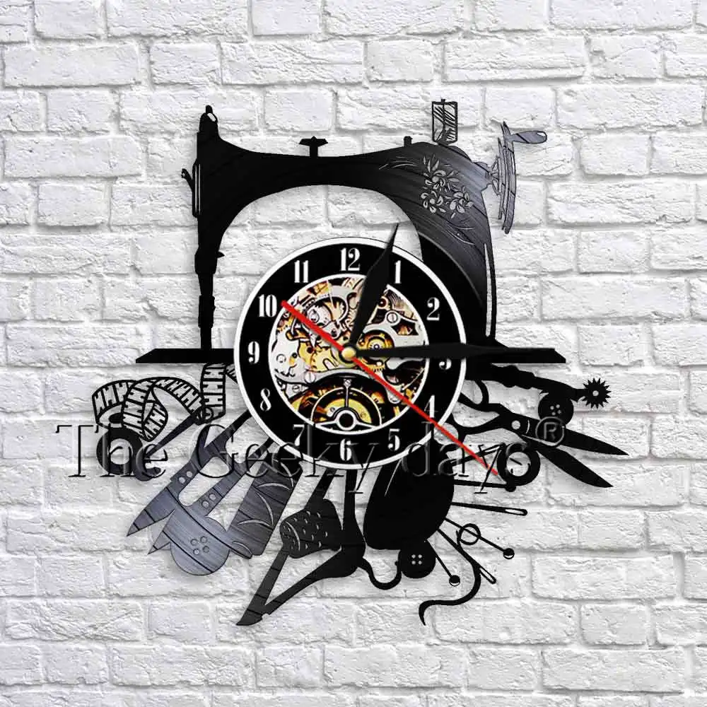 Sewing Machine Wall Art Artistic Hobby Wall Decor Craft Room Decor Vinyl Record Wall Clock Watch Vintage House Clocks
Sewing Machine Wall Art Artistic Hobby Wall Decor Craft Room Decor Vinyl Record Wall Clock Watch Vintage House Clocks