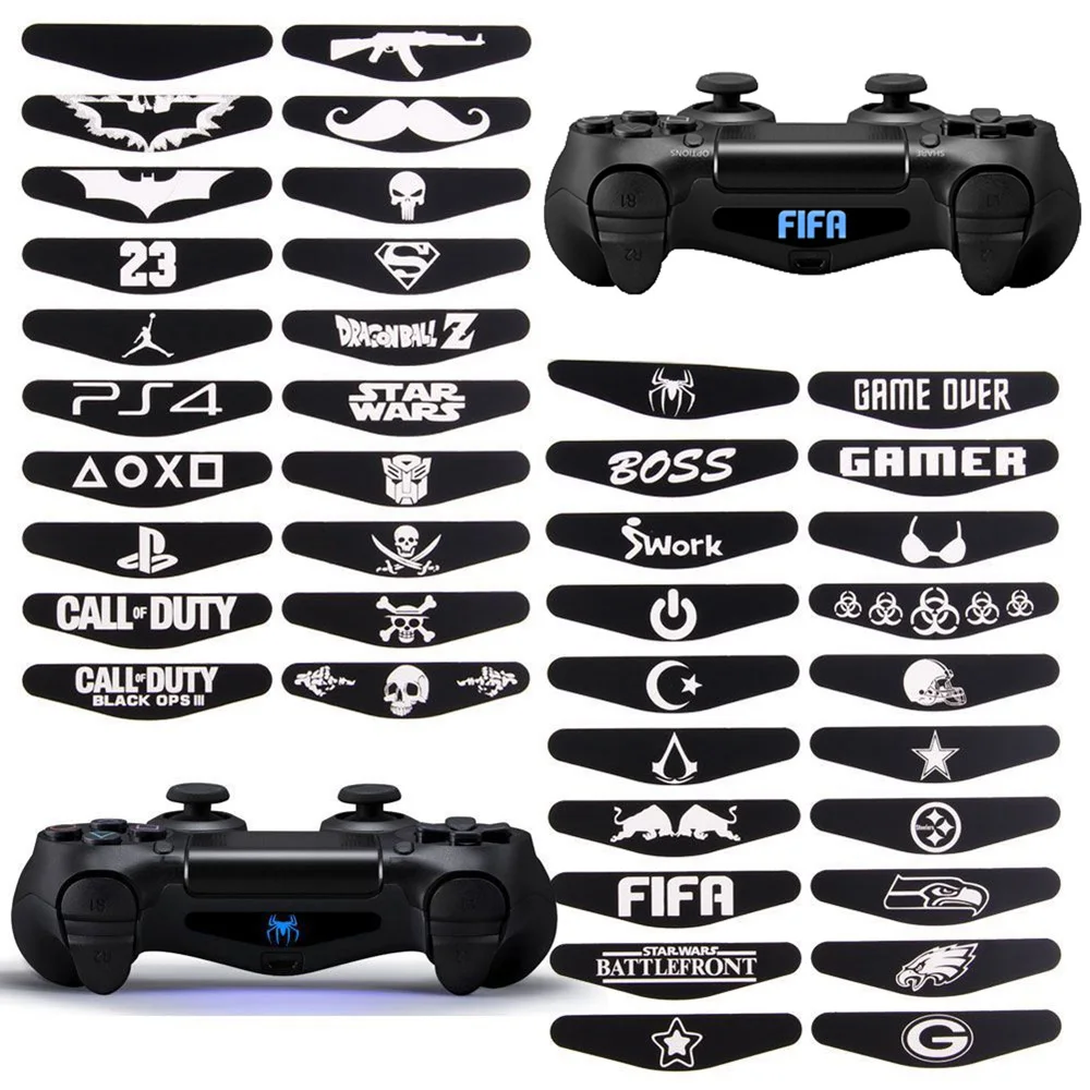40 PCS Black LED Stickers Cover For Sony Playstation 4 PS4 Controller LED Light Bar Decal Skin Sticker Flash Game Accessories
40 PCS Black LED Stickers Cover For Sony Playstation 4 PS4 Controller LED Light Bar Decal Skin Sticker Flash Game Accessories