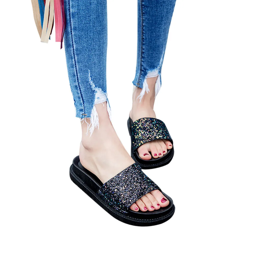 2019 Women Fashion Sequins Round Toe Flat Heel Sandals Basic Flat with Slipper Beach Platform Shoes
2019 Women Fashion Sequins Round Toe Flat Heel Sandals Basic Flat with Slipper Beach Platform Shoes