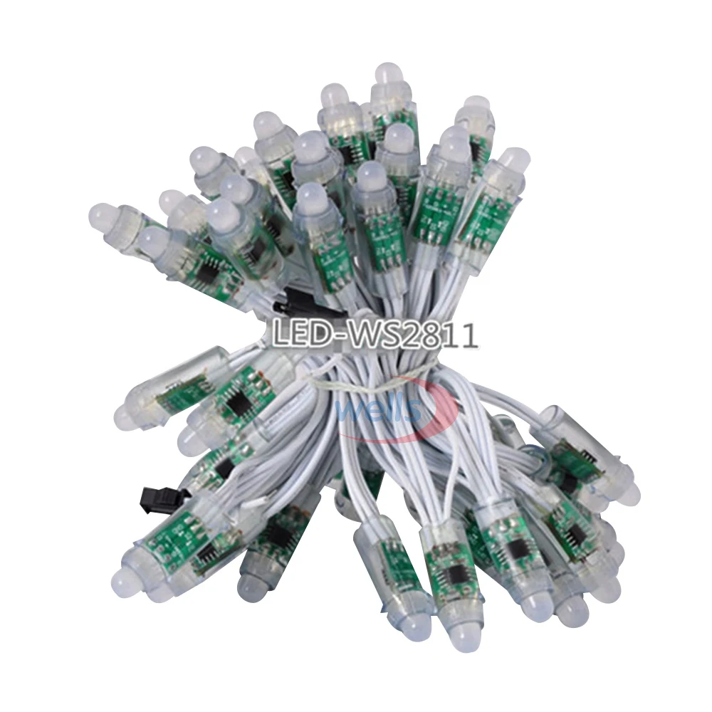 50pcs/lot String WS2811 waterproof IP68 module DC5V Pixel 12mm RGB Bead Addressable LED Module Light String
50pcs/lot String WS2811 waterproof IP68 module DC5V Pixel 12mm RGB Bead Addressable LED Module Light String