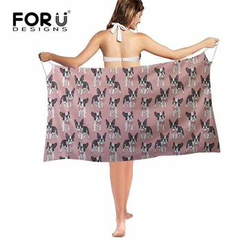 FORUDESIGNS Classy Boston Terrier Pattern Summer Beach Cover up Chiffon Wrap Girls Beach Sarongs For Women Silk Scarf Sunscreen
FORUDESIGNS Classy Boston Terrier Pattern Summer Beach Cover up Chiffon Wrap Girls Beach Sarongs For Women Silk Scarf Sunscreen