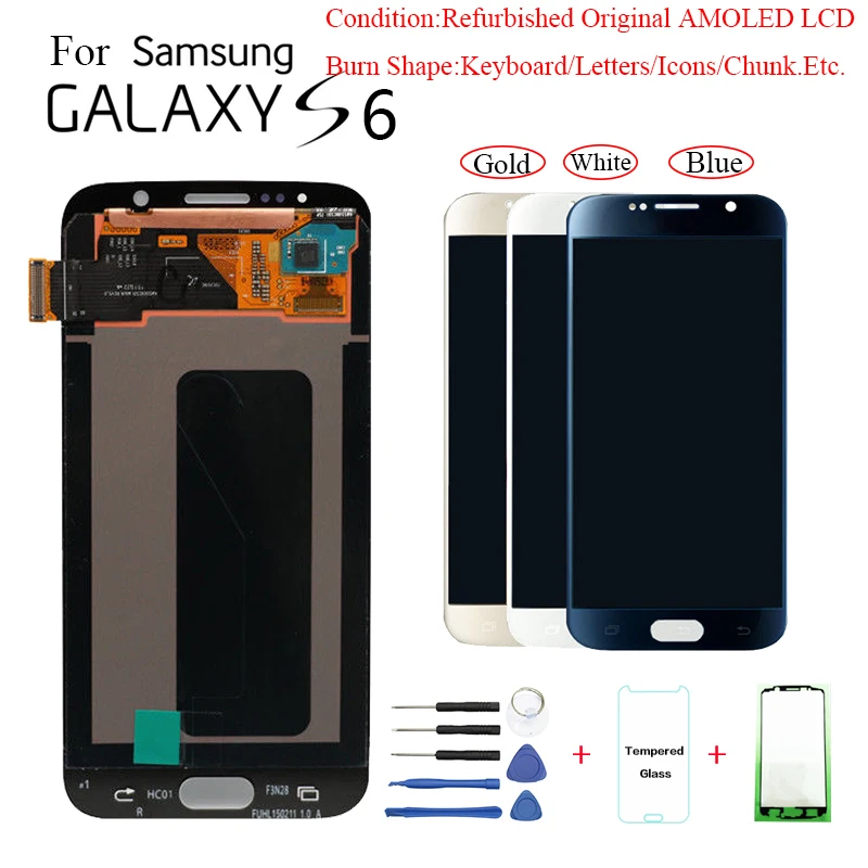 For Samsung S6 G920F G9200 Display Screen module for Samsung G920FD G920 G920W8 lcd display screen replacement with Burn-Shadow
For Samsung S6 G920F G9200 Display Screen module for Samsung G920FD G920 G920W8 lcd display screen replacement with Burn-Shadow