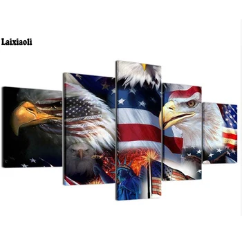 5D Diamond Embroidery National flag Multi-picture Amrican Eagle DIY Diamond Painting Full Square mosaic 5pcs set Home Decoration
5D Diamond Embroidery National flag Multi-picture Amrican Eagle DIY Diamond Painting Full Square mosaic 5pcs set Home Decoration
