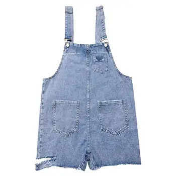MISSKY Women Summer Shorts Broken Hole Loose High Waist Solid Light Blue Color Wide Leg Suspender Trousers Female Clothes
MISSKY Women Summer Shorts Broken Hole Loose High Waist Solid Light Blue Color Wide Leg Suspender Trousers Female Clothes