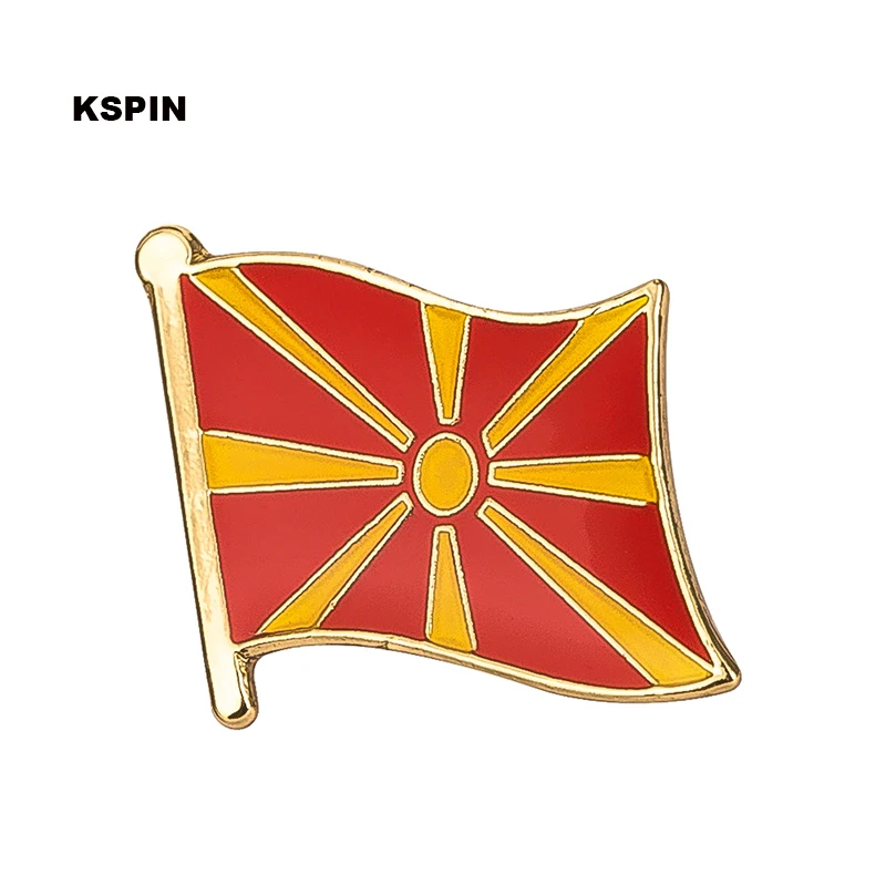 Macedonia Flag Lapel pin badges for clothes Pin badges safety pin brooch KS0116
Macedonia Flag Lapel pin badges for clothes Pin badges safety pin brooch KS0116