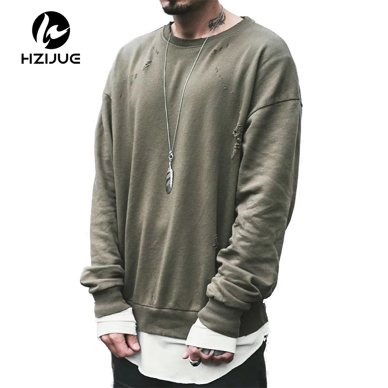 HZIJUE 2017 NEW OVERSIZE wormhole hole men Sweatshirts hip hop army green Fashion Casual round collar Pullover Hoodies M-XL
HZIJUE 2017 NEW OVERSIZE wormhole hole men Sweatshirts hip hop army green Fashion Casual round collar Pullover Hoodies M-XL
