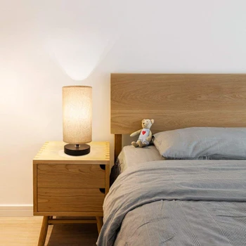 Konesky Modern Minimalist Design Desk Lamp Linen Fabric Cover Wood Art Desk Lighting Living Room Bedroom Bedside Table Lamp
Konesky Modern Minimalist Design Desk Lamp Linen Fabric Cover Wood Art Desk Lighting Living Room Bedroom Bedside Table Lamp