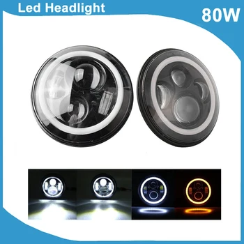 2x Hot 7 Inch LED Headlight 80W DRL Black Silver Projector Hi/Low Beam Crystal 12V Offroad SUV Pickup Motor Led Headlights Lamps
2x Hot 7 Inch LED Headlight 80W DRL Black Silver Projector Hi/Low Beam Crystal 12V Offroad SUV Pickup Motor Led Headlights Lamps