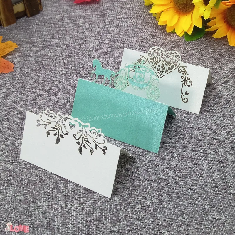 50pcs flower / Heart/ butterfly/ Horse Laser Cut Place Name Card Paper Seat Cards Party Festival Wedding Decorative 9*9cm 6ZZ51
50pcs flower / Heart/ butterfly/ Horse Laser Cut Place Name Card Paper Seat Cards Party Festival Wedding Decorative 9*9cm 6ZZ51