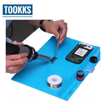S-140 35x25cm Heat Insulation Silicone Pad High Temperature Maintenance BGA Welding Phone Repair Anti-static Pad Screw Position
S-140 35x25cm Heat Insulation Silicone Pad High Temperature Maintenance BGA Welding Phone Repair Anti-static Pad Screw Position