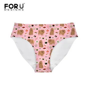 FORUDESIGNS Cute Pomeranian Prints Women Panties Soft Casual Seamless Briesd for Girls Ladies Breathable Sexy Underwear Panties 
FORUDESIGNS Cute Pomeranian Prints Women Panties Soft Casual Seamless Briesd for Girls Ladies Breathable Sexy Underwear Panties