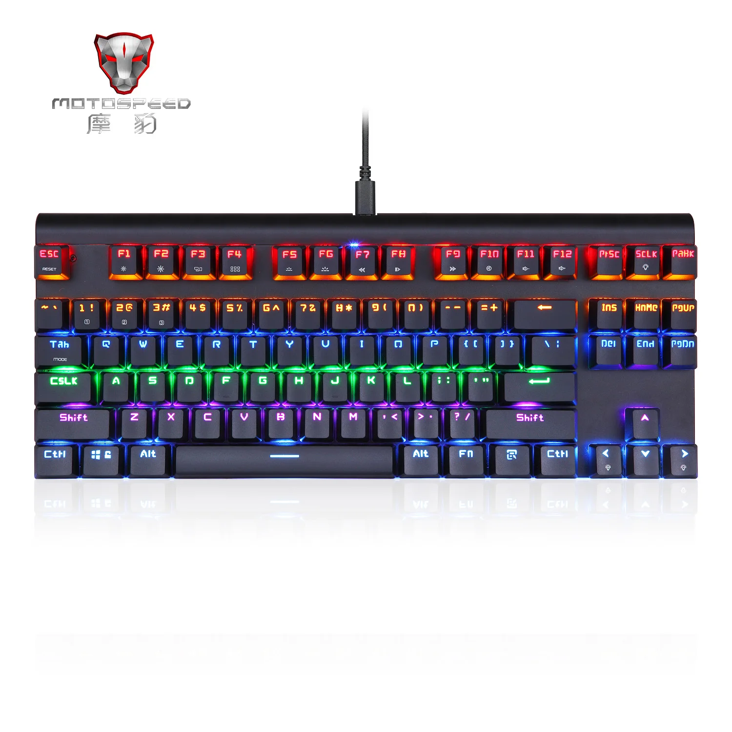 MOTOSPEED K83 Mechanical Keyboard Bluetooth With LED Light 87 Keys Backlit Keyboard Gaming Keyboard For Windows IOS Android
MOTOSPEED K83 Mechanical Keyboard Bluetooth With LED Light 87 Keys Backlit Keyboard Gaming Keyboard For Windows IOS Android