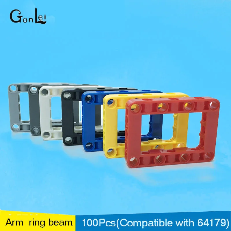 100Pcs/lot Beam Frame 5X7 Arm Ring DIY Enlighten Block Brick Parts Toys Compatible with Technic Frame 64179 Assembles Particles
100Pcs/lot Beam Frame 5X7 Arm Ring DIY Enlighten Block Brick Parts Toys Compatible with Technic Frame 64179 Assembles Particles