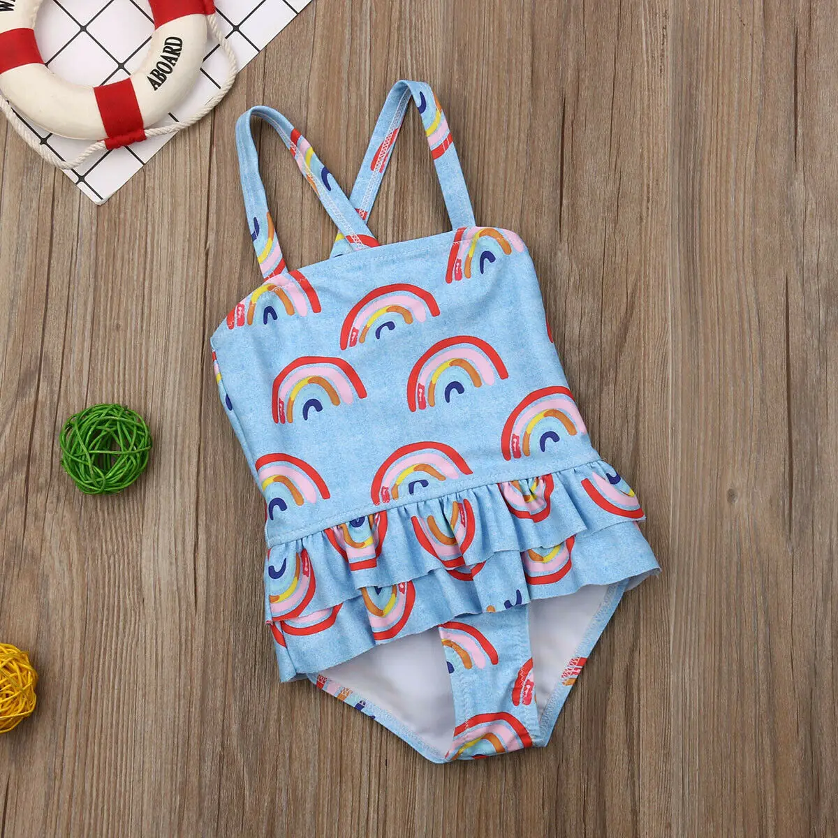 Stock Toddler Kids Baby Girls Fashion Rainbow Halter Bikini Swimwear Swimsuit Bathing Beach Summer
Stock Toddler Kids Baby Girls Fashion Rainbow Halter Bikini Swimwear Swimsuit Bathing Beach Summer