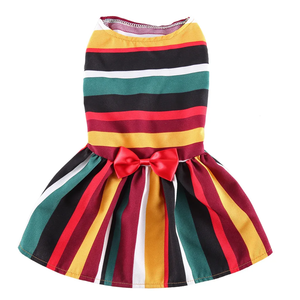 Transer Dog Dress Multicolor Bright Pet Spring And Summer Rainbow Striped Clothing Pet Dogs Skirt Vestido Perro 19Apr. 3 P35
Transer Dog Dress Multicolor Bright Pet Spring And Summer Rainbow Striped Clothing Pet Dogs Skirt Vestido Perro 19Apr. 3 P35