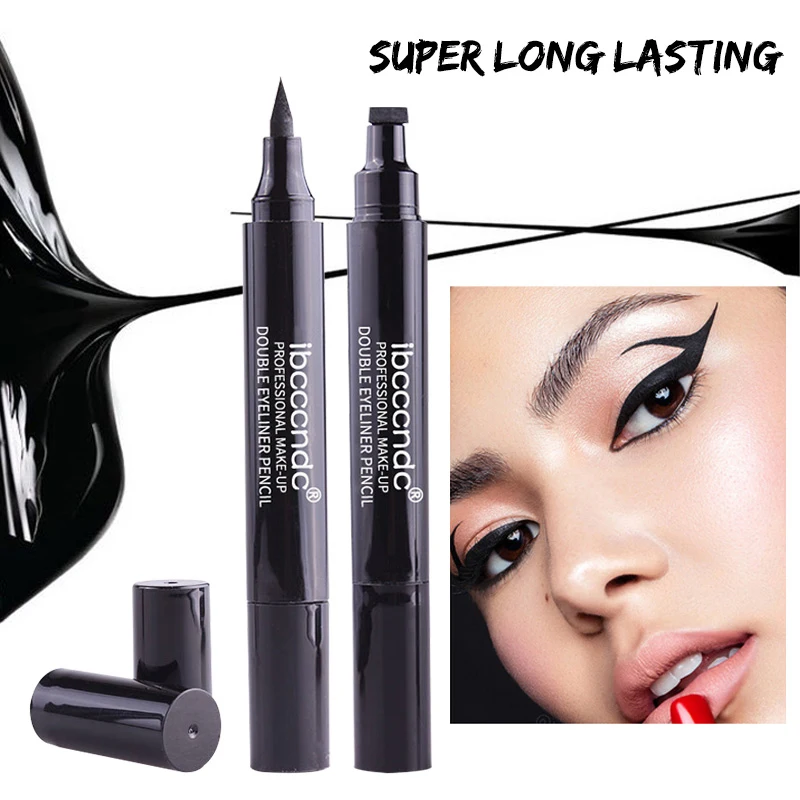 Lasting Liquid Eyeliner Pen Makeup Waterproof Fast Dry Black Eye Liner Pencil With Eyeliner Stamps Cosmetic Tool TSLM2
Lasting Liquid Eyeliner Pen Makeup Waterproof Fast Dry Black Eye Liner Pencil With Eyeliner Stamps Cosmetic Tool TSLM2